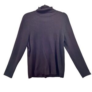 Chicos Turtleneck Sweater Black Large‎ Or 2